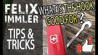 13 uses of the SAK hook & a unique modifying trick  Victorinox Tips & Tricks (28/40)