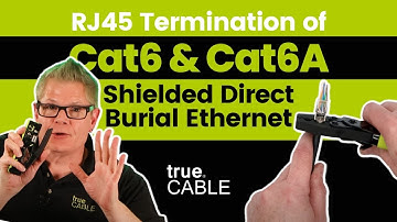 How To: Terminate Cat6/6A Shielded Direct Burial Ethernet Cable