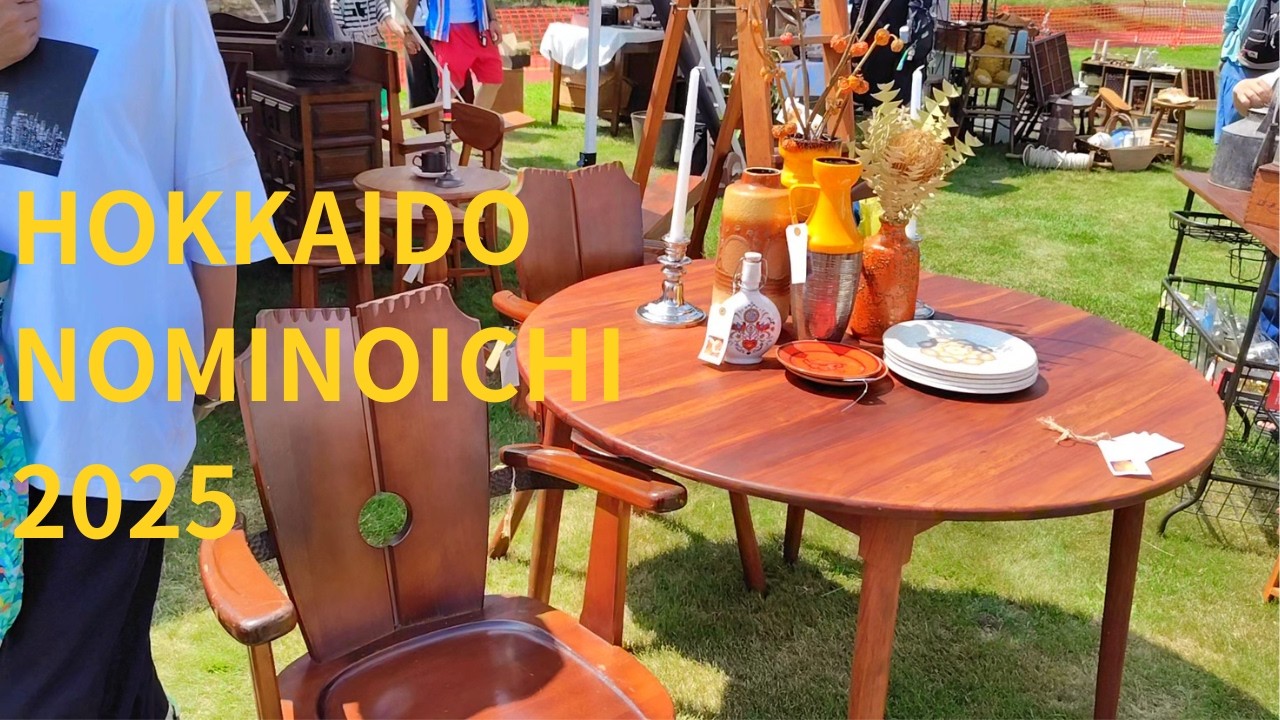 【vlog】北海道蚤の市で心ときめくものと出会う｜HAUL 購入品紹介｜HOKKAIDO NOMINOICHI 2025