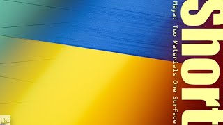 Maya: Two Materials On One Surface