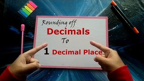 Rounding off Decimals to 1 Decimal Place | Decimals in Urdu