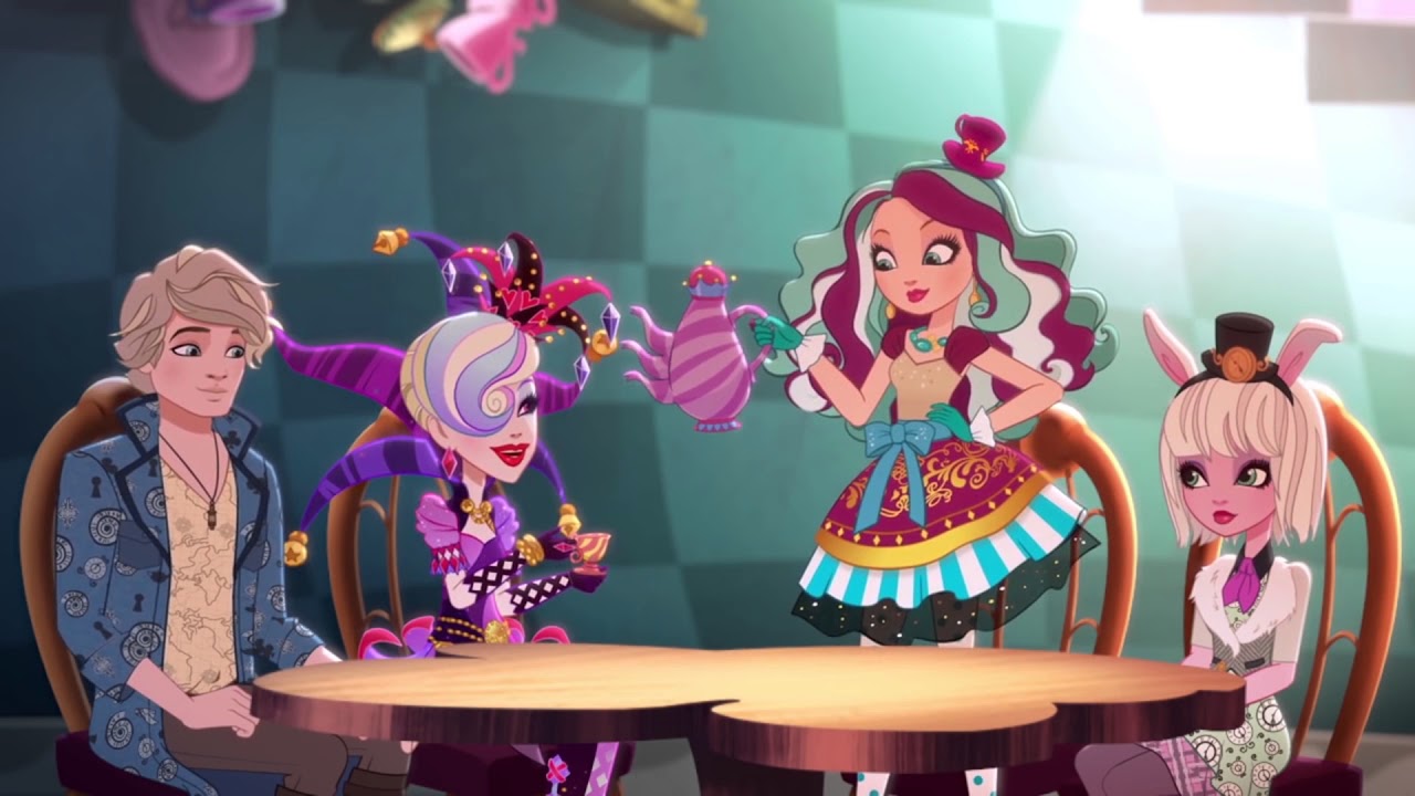 Ever After High | ¿Cuáles serán las cartas para Courtly Jester? | Rumbo al Pais de las Maravillas juegos de vestir y maquillar a barbie