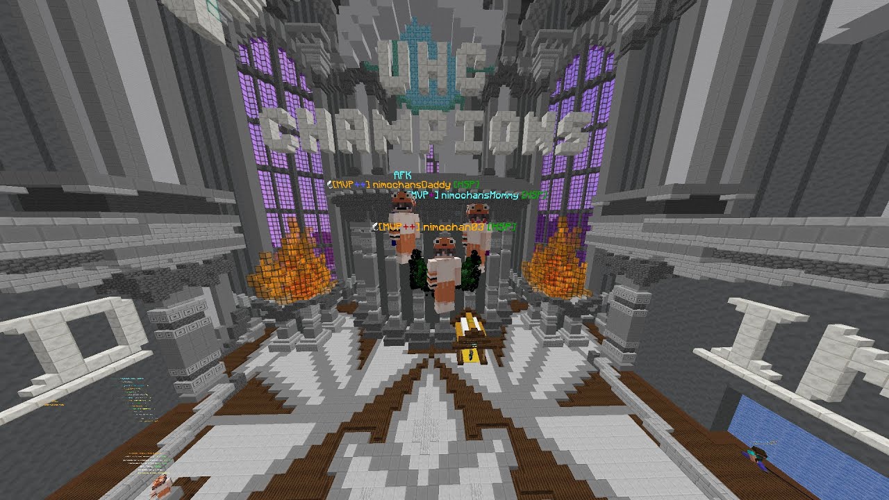 DESTROYING HYPIXEL UHC WITH MY PARENTS (Hypixel UHC)