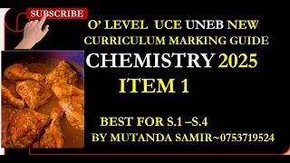 UNEB UCE CHEMISTRY  2025  ITEM 1 screenshot 5