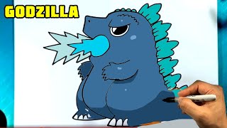 How to Draw GODZILLA Chibi
