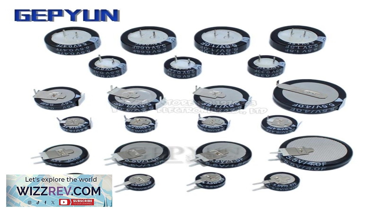 5.5V Super capacitor 0.1F 0.22F 0.33F 0.47F 1F 1.5F 4.0F V type C type