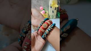 New handmade bangles design. Elegance wrapped in every thread ✨❤️