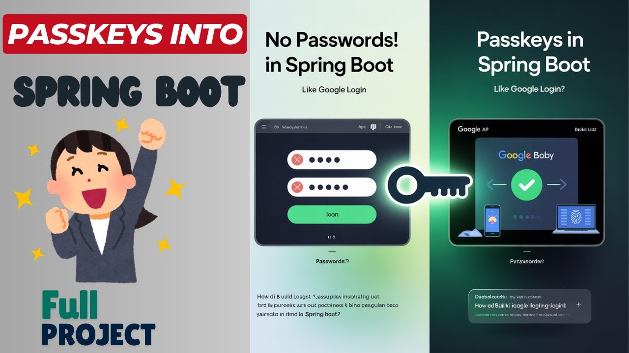 Passkey Auth Like Google Using Spring Boot Part 1 | Spring Passkey Example 
