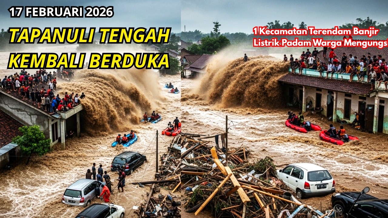 DETIK-DETIK TAPANULI TENGAH LUMPUH TOTAL, BANJIR GANAS RENDAM PERMUKIMAN, AKSES JALAN PUTUS TOTAL
