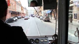 Поездка на трамвае ЛМ-68: Троицкий мост + Садовая улица