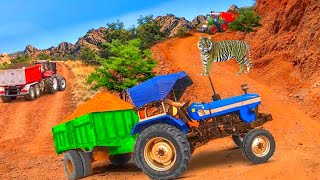 Heavy Trctor Trolley cargo simulator-Heavy Trctor cargo simulator 3d mod apk real tractor gameplay screenshot 2