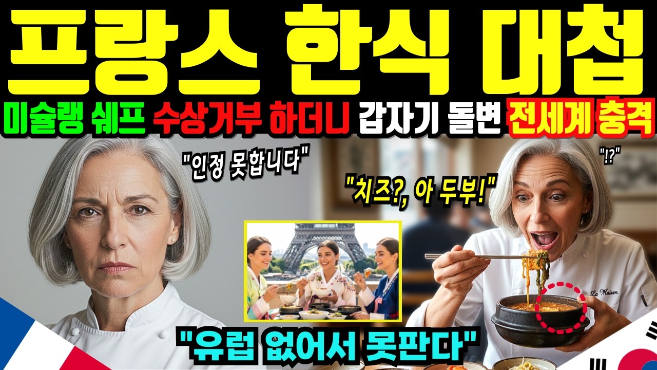 [해외감동사연] 경주 APEC 만찬 한식 본 프랑스, 허겁지겁 한식당 예약 요리 대회도 휩쓸어 인천공항은 입국대란