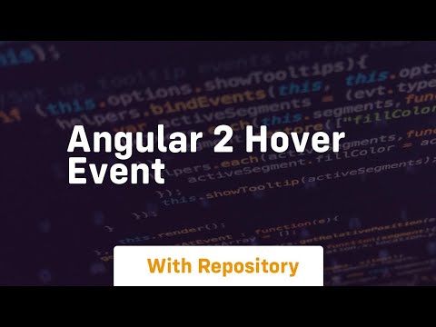 angular 2 hover