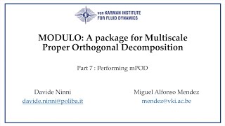 MODULO Tutorial 7 : Performing mPOD
