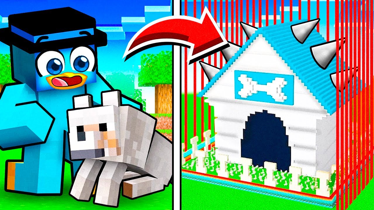 Construí La BASE MAS SEGURA Para mi PERRO en Minecraft!