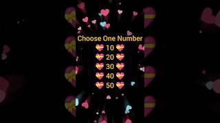 Choose One Number love game #lovegame #shorts screenshot 5