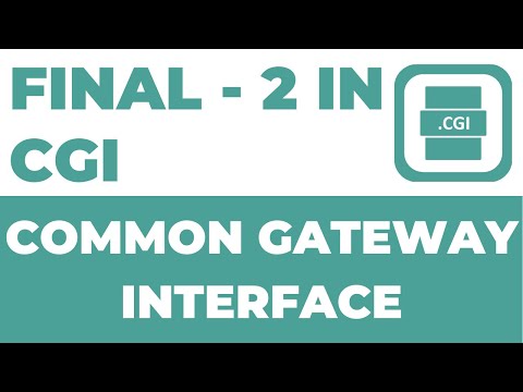 Final – 2 in Common Gateway Interface | CGI Complete Course.