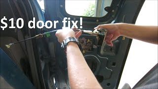 1992-2013 F150 Rear Door Won&#39;t Open $10 Fix! (Ford Door Cable Repair Kit)