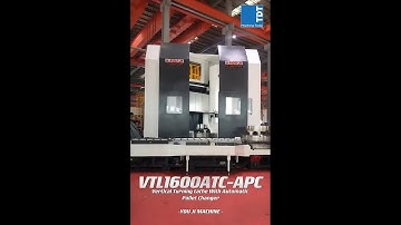 You Ji VTL16000 APC - Pallet changing on a 1600mm vertical lathe