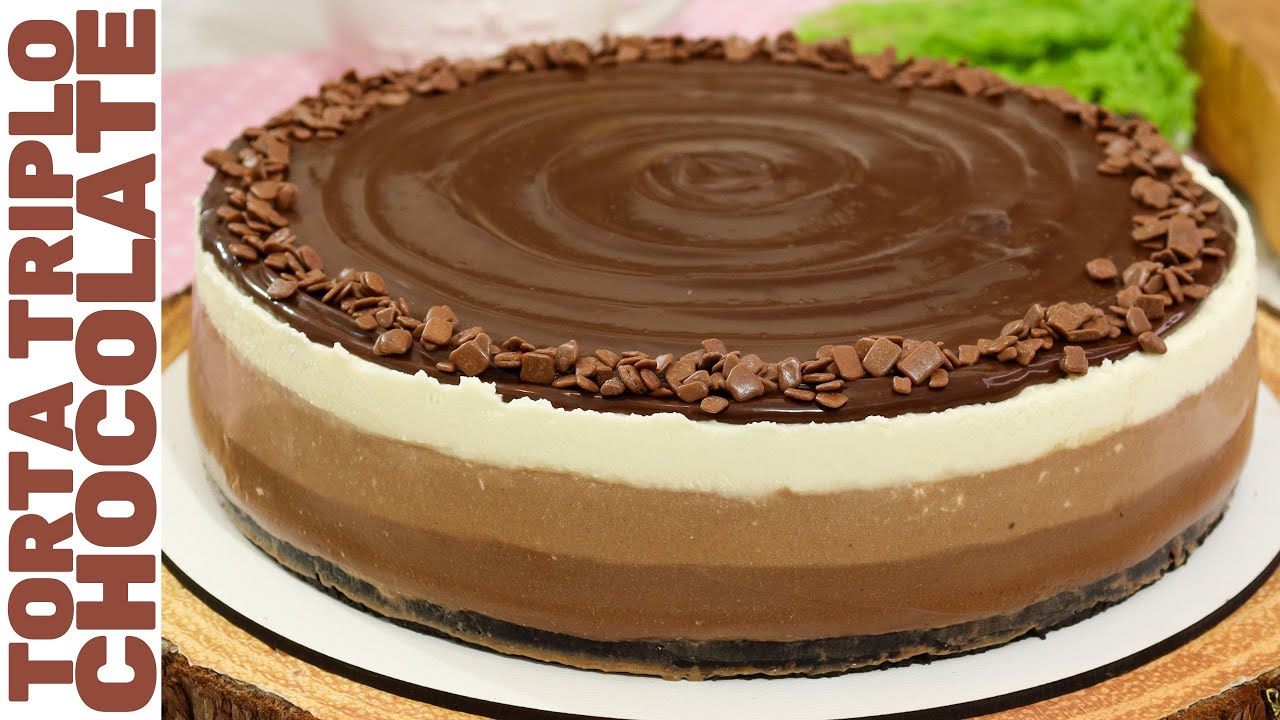 ТРОЙНОЙ ШОКОЛАДНЫЙ МУССОВЫЙ ПИРОГ: БЕЗ ЖЕЛАТИНА, БЕЗ ДУХОВКИ! | Легко приготовить шоколадный пирог!