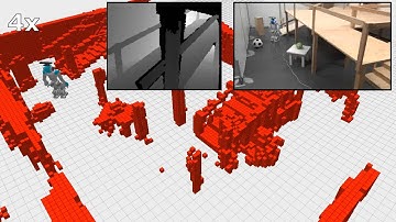Nao humanoid navigates autonomously using a depth camera (Xtion / Kinect)