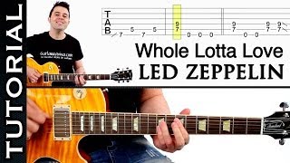 Como tocar LED ZEPPELIN - Whole Lotta Love guitarra eléctrica - Riffs y ritmo