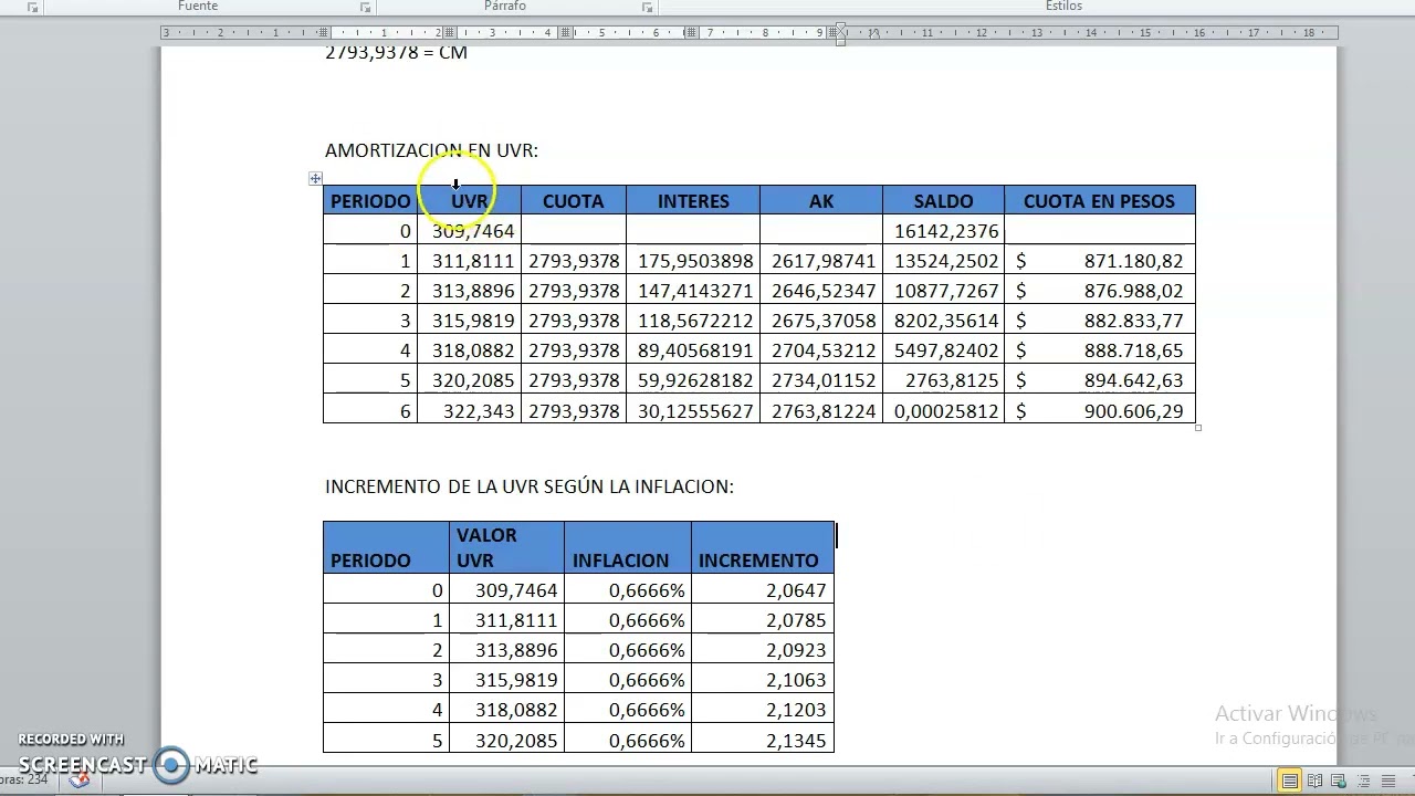 AMORTIZACION EN UVR ( CUOTA FIJA ). - YouTube