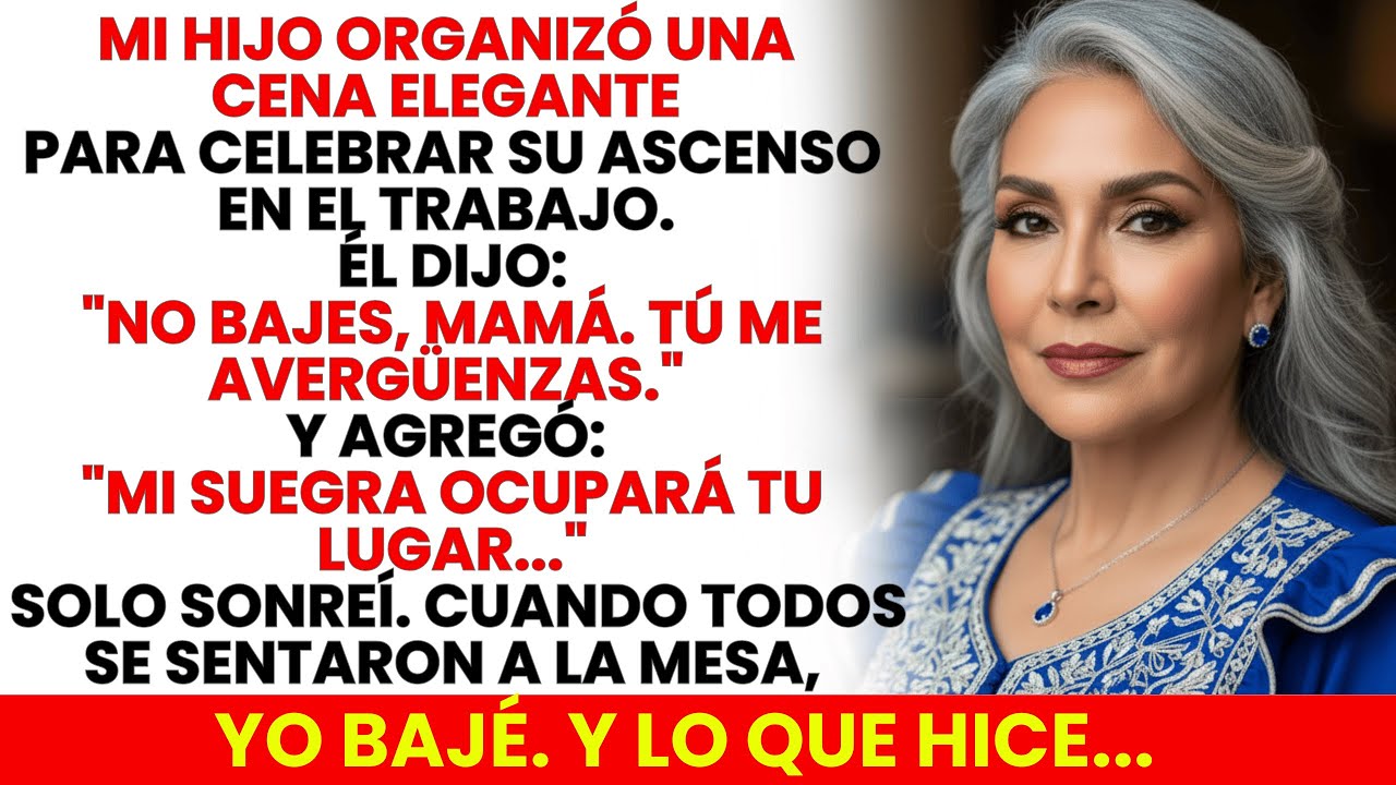 Mi Hijo Dijo: “Mamá, Me Avergüenzas. Mi Suegra Ocupará Tu Lugar En La Cena.” Yo Preparé Una Sorpresa