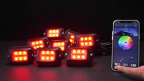 MICTUNING Q1 RGB Rock Lights Remote and APP Operation