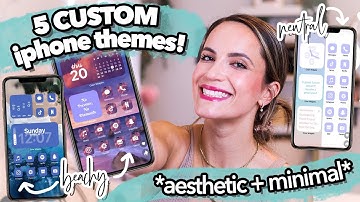 iOS 14: Custom AESTHETIC iPhone Icons + Widgets (without opening shortcuts)!