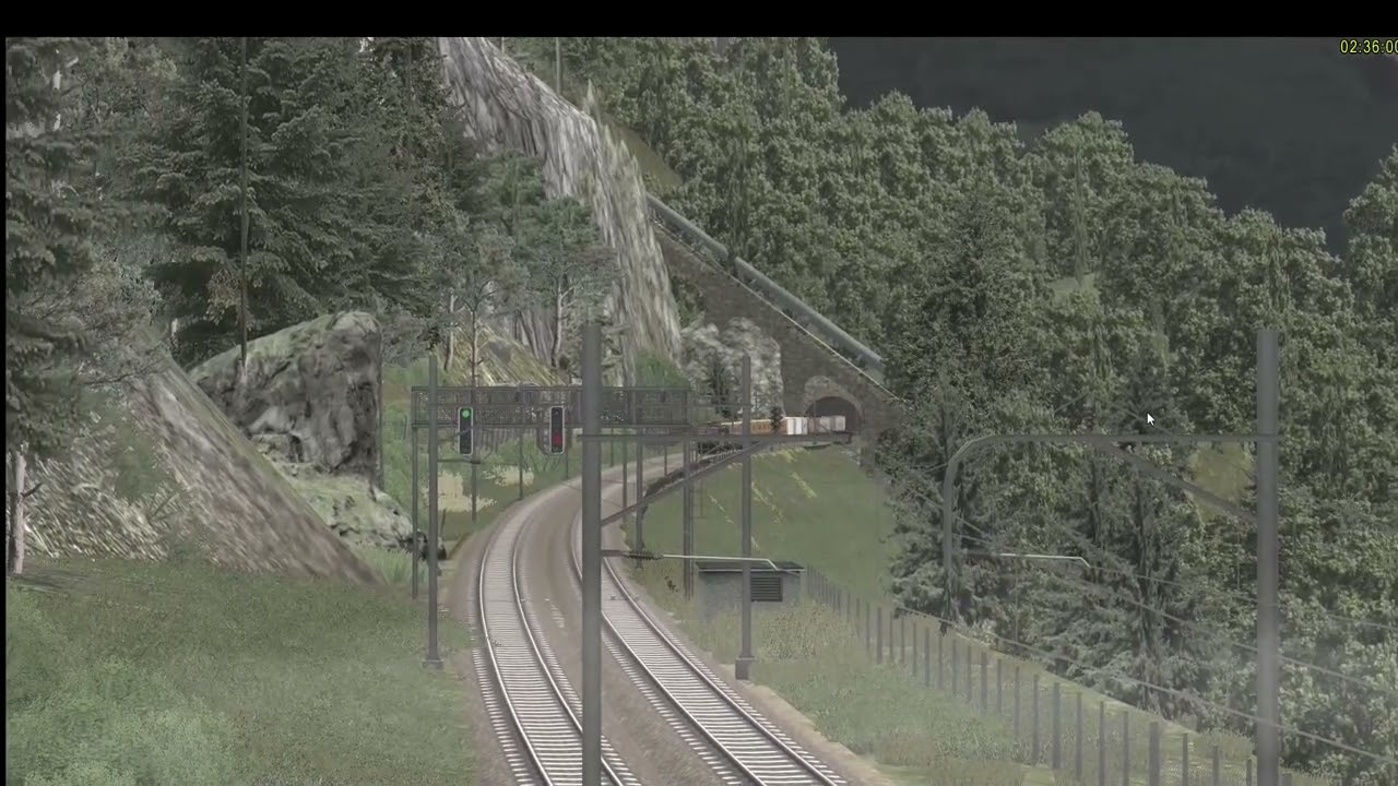 EEP Anlagen  Die Gotthardbahn abwärts - eine Simulation mit EEP16 und Blender 2.8 erstellt