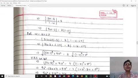 Elementary functions and Möbius transformations L7