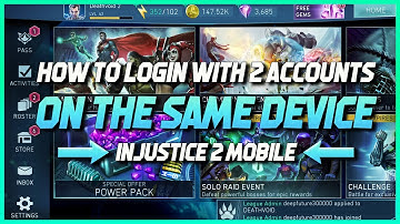 Injustice 2 Mobile. How to Login with 2 accounts on the same device.