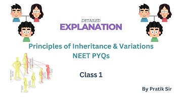 Principles of Inheritance & Variation PYQs | Class 1 #neet2025