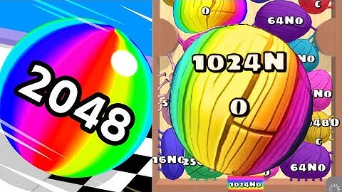 [ New High Score 256DF & 1024No Rainbow 🌈] Ball Run 2048 INFINITY MODE | Blob Merge 3D #ballgamezone