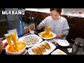 리얼먹방:) 야외먹방!! 로제짬뽕에 소주한잔★ ft..찹쌀탕수육, 군만두ㅣjjamppongㅣREAL SOUNDㅣASMR MUKBANGㅣ