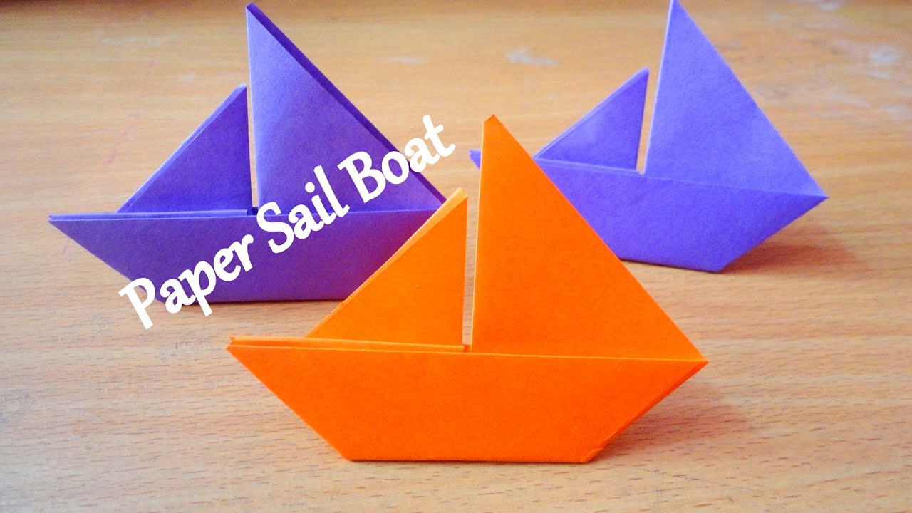 Paper Boat - How To Make Paper Sail Boat - Origami - YouTube