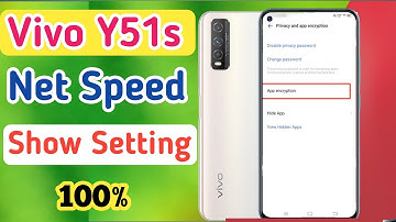 How to show net speed vivo y51s/vivo y51s me data speed show kaise kare/network speed setting
