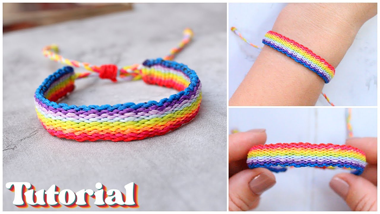 PULSERA de hilo encerado FACIL con solo un NUDO! tutorial MACRAME 