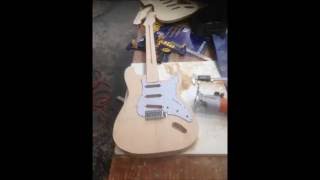 Making of blackie Guitar2016x