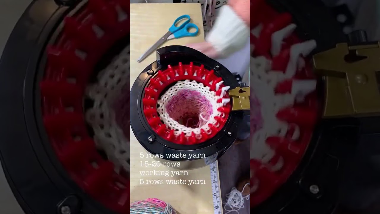 5 minute knitting machine bow 🎀 