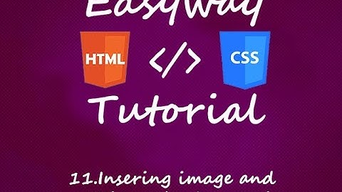 11. HTML & CSS Tutorial- Inserting image and setting a background  -hindi