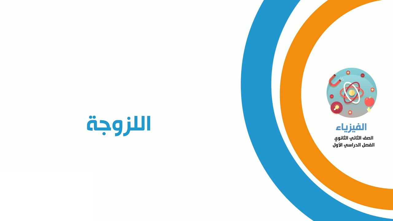 فيزياء الصف الثاني الثانوي  - خواص الموائع المتحركة اللزوجة