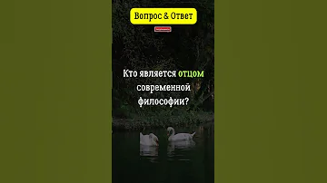 Кто является отцом современной философии?  #вопросответ #москва #отец  #философия  #франция