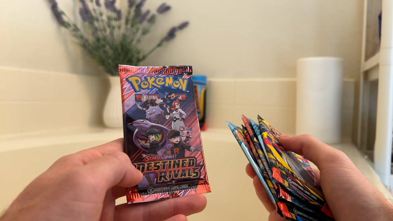 Opening pokemon cards while my parents fighting