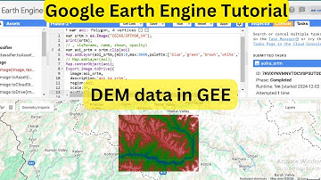 DEM data in GEE (SRTM) - Quick export and visualization