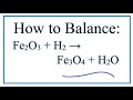 Balancing Chemical Equations Concepts