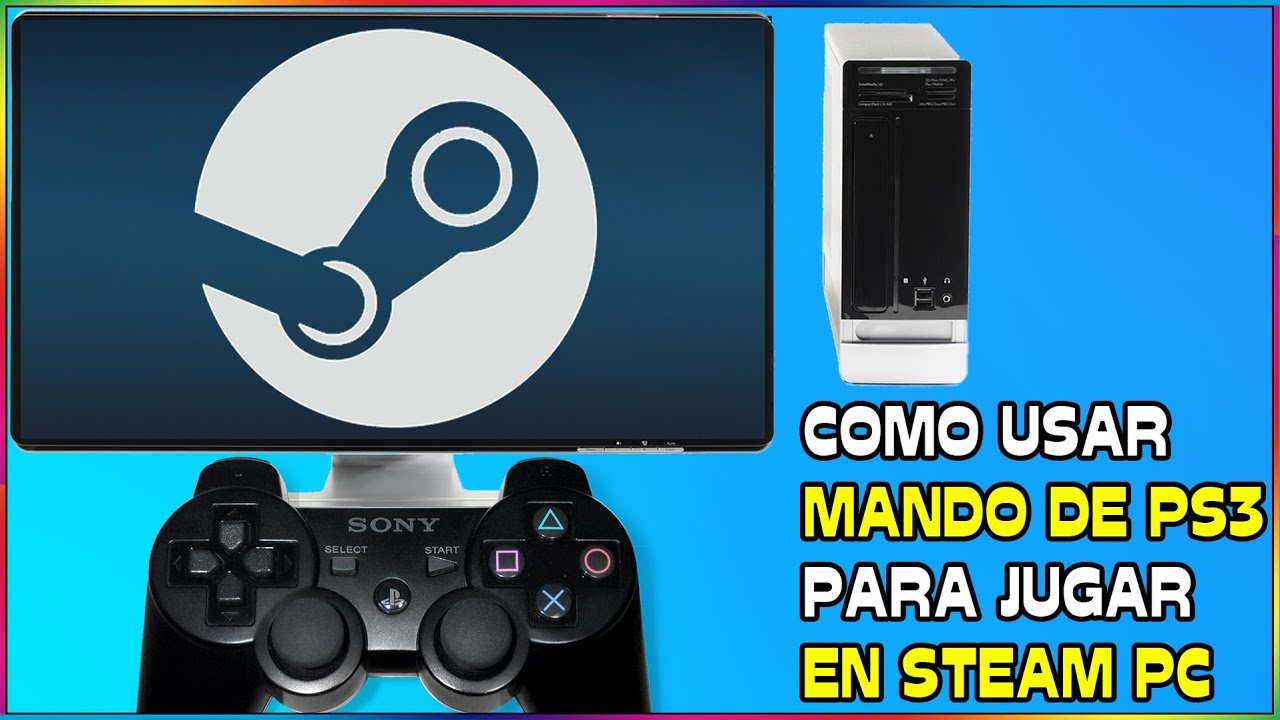CONECTAR MANDO DE PS3 A PC Y JUGAR EN STEAM #scpserver - YouTube