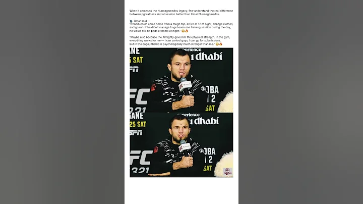 Umar Nurmagomedov– ‘I’m Not on Khabib’s Level Yet…’