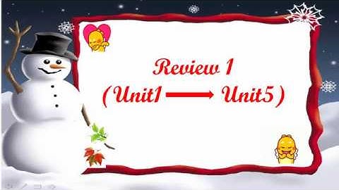 Grade 1 Tiny Talk 1A  Review Unit 1 - Unit 5  Week 24  Ms.Trang